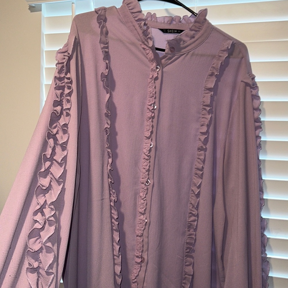 Ruffled Button Up